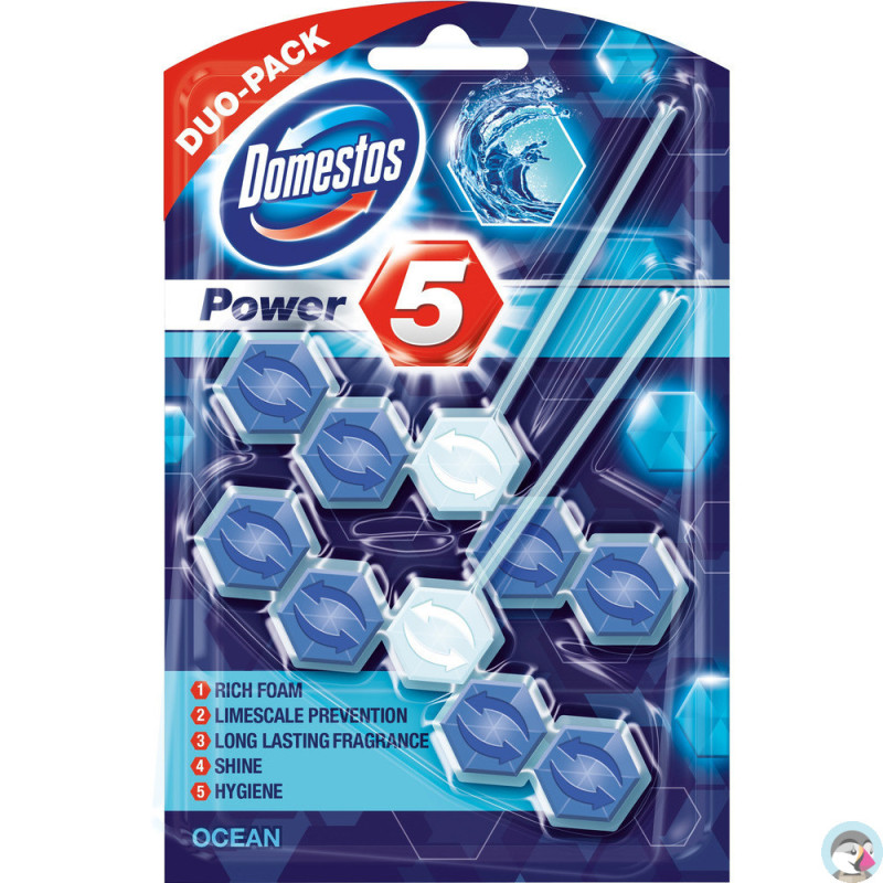 Zawieszka do toalety DOMESTOS POWER5 DUO 2x50g OCEAN