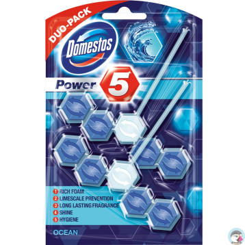 Zawieszka do toalety DOMESTOS POWER5 DUO 2x50g OCEAN