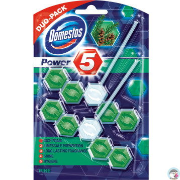 Zawieszka do toalety DOMESTOS POWER5 DUO 2x50g PINE
