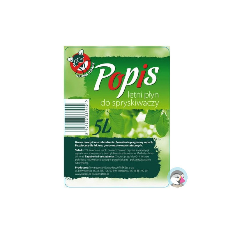 Płyn do spryskiwaczy POPIS 5l letni