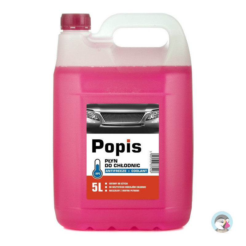 Płyn do chłodnic POPIS 5l różowy