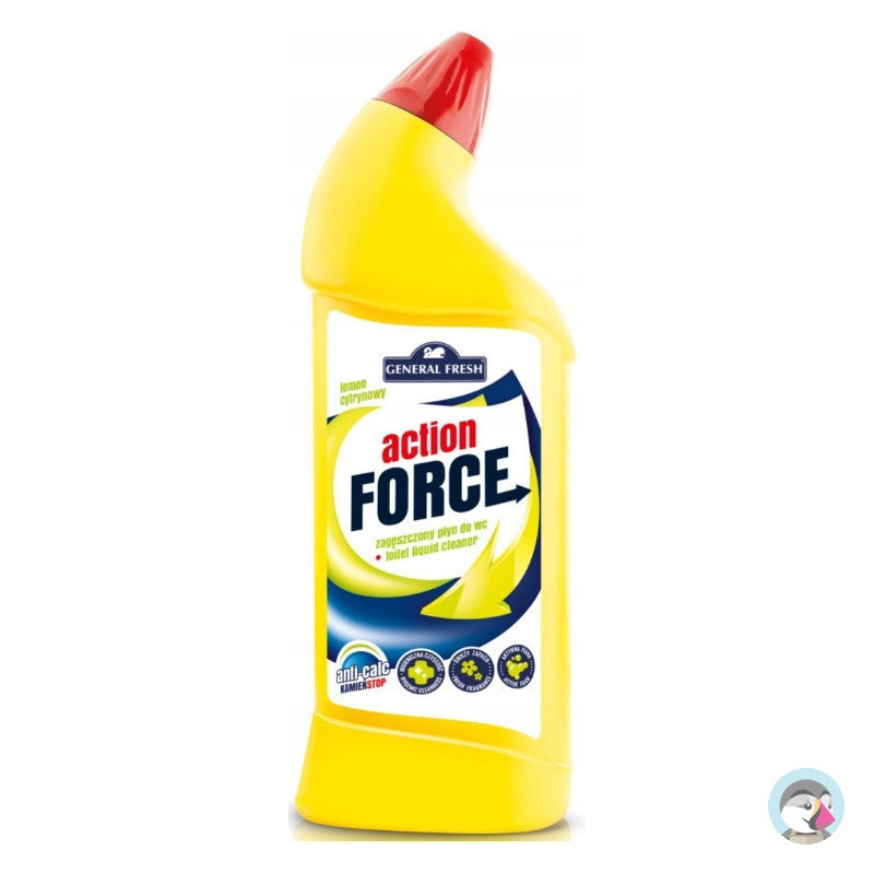 Płyn do WC 1000ml zagęszczony Cytryna ACTION FORCE GENERAL FRESH