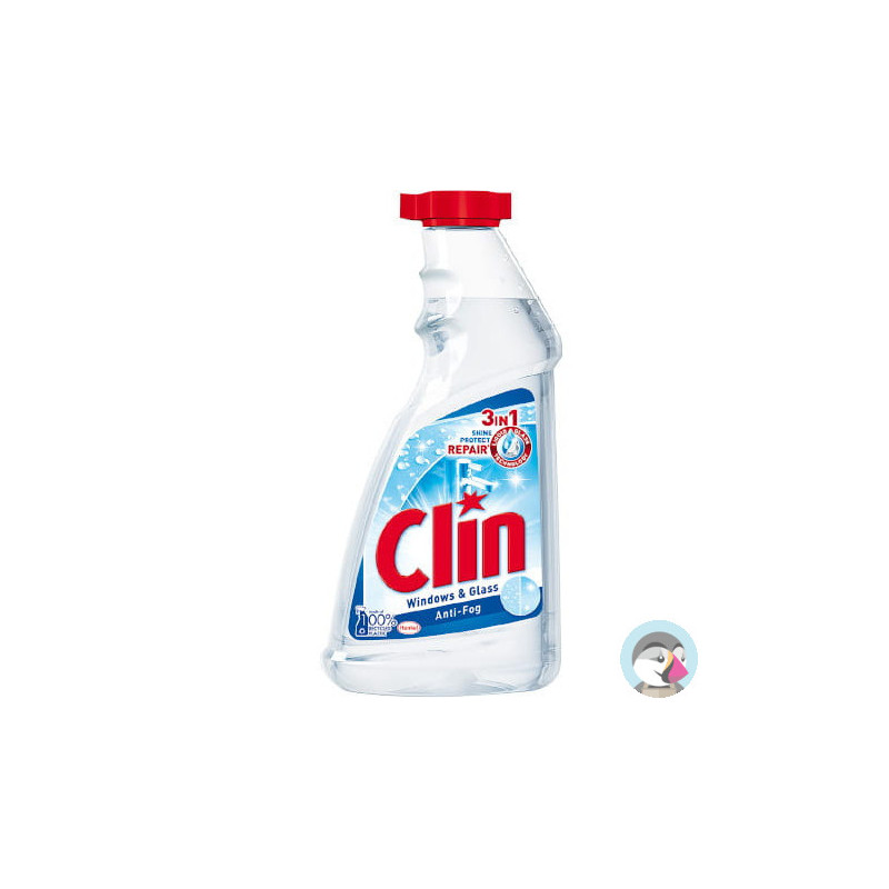 Płyn do szyb CLIN 500ml uzupełnienie Anti-Fog