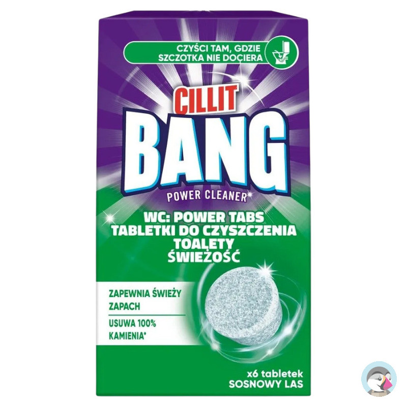 Tabletki do czyszczenia toalety CILLIT BANG (6 tabletek) Sosnowy las