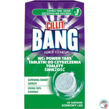 Tabletki do czyszczenia toalety CILLIT BANG (6 tabletek) Sosnowy las