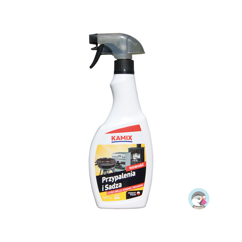 Płyn KAMIX PRZYPALENIA I SADZA czyści grille kominki piekarniki 500ml