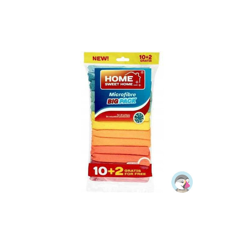Ściereczki MICROFIBRA (10+2sztuki) Home Sweet Home 400000020