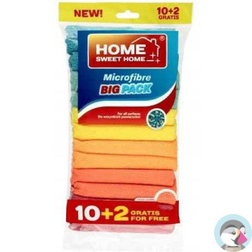 Ściereczki MICROFIBRA (10+2sztuki) Home Sweet Home 400000020
