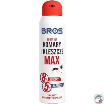 Spray na komary i kleszcze MAX 90ml BROS