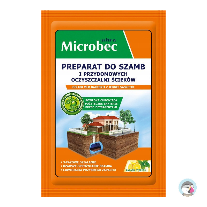 Microbec ULTRA 25g zapach cytryny - preparat do szamb BROS