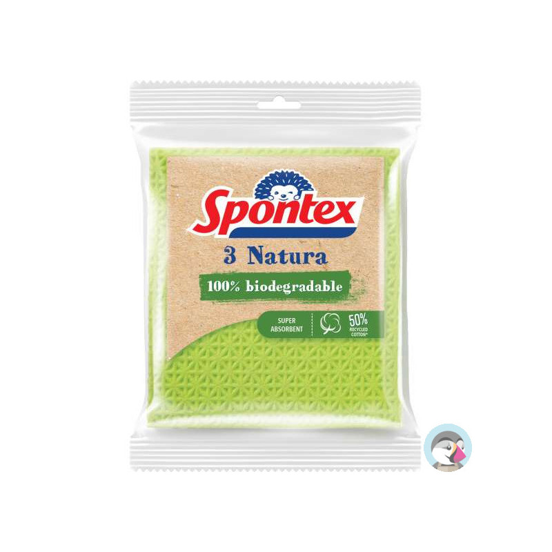 Ścierki gąbczaste Natura (3szt) SPONTEX 97042394/97042158