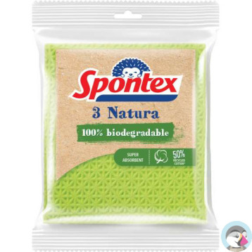 Ścierki gąbczaste Natura (3szt) SPONTEX 97042394/97042158