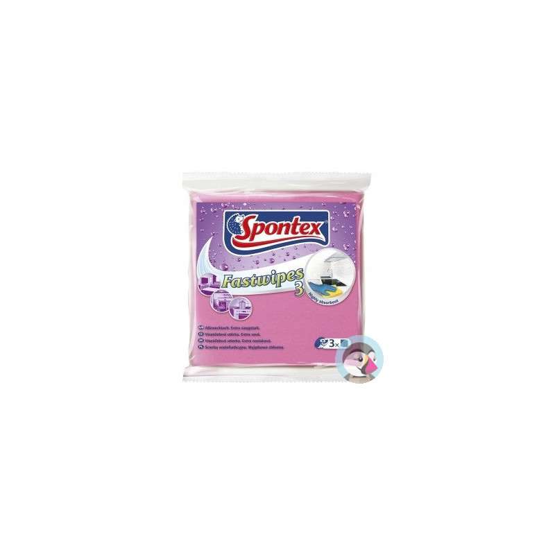 Uniwersalna ściereczka z grubej włókniny (3 sztuki) SPONTEX FAST WIPES