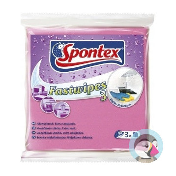 Uniwersalna ściereczka z grubej włókniny (3 sztuki) SPONTEX FAST WIPES