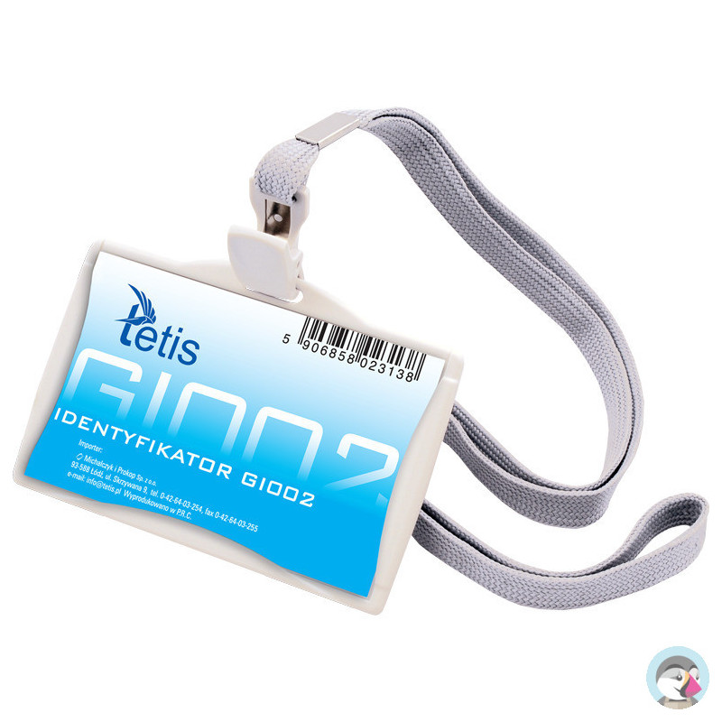 Identyfikator na smyczy 85mm x 35mm GI002 TETIS
