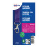 Smycz z karabińczykiem (10 sztuk) 440x15mm fiolet 4842P AVERY