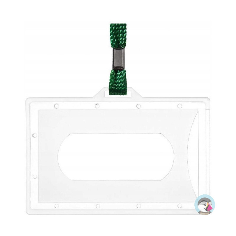 Identyfikator Holder z taśmą zieloną 601285 ARGO