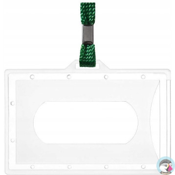 Identyfikator Holder z taśmą zieloną 601285 ARGO