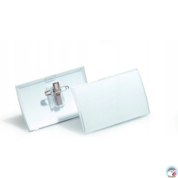 Identyfikator 54x90mm z kombi klipem (25sztuk) 821419 CLICK FOLD DURABLE
