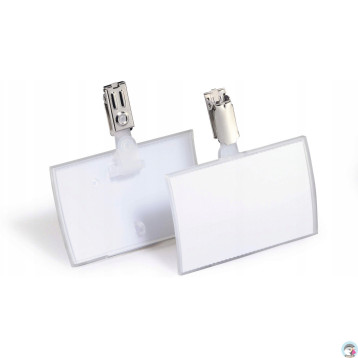 Identyfikator 54x90mm z klipem(25 sztuk) 821619 CLICK FOLD DURABLE
