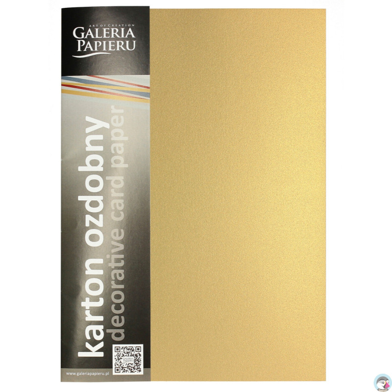 Karton ozdobny A4 MILLENIUM złoty 250g. (20ark.) 200776 Galeria Papieru
