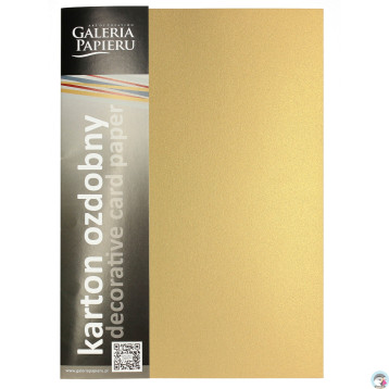 Karton ozdobny A4 MILLENIUM złoty 250g. (20ark.) 200776 Galeria Papieru