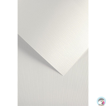 Karton ozdobny Sukno biały 230g. (20szt.) 204211 Galeria Papieru