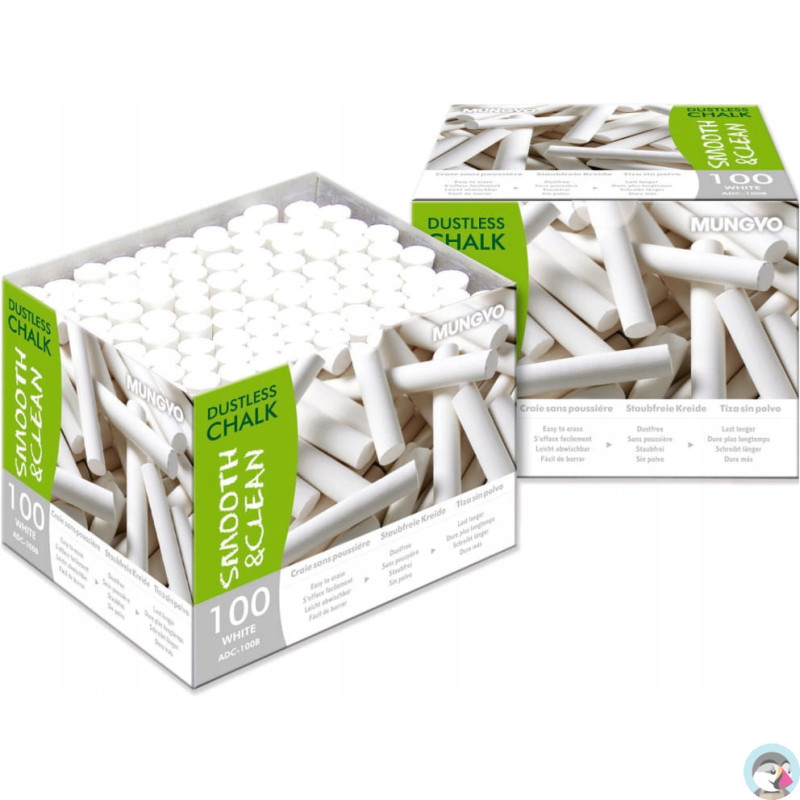 Kreda biała okrągła niepyląca (100) MUNGYO TT6283