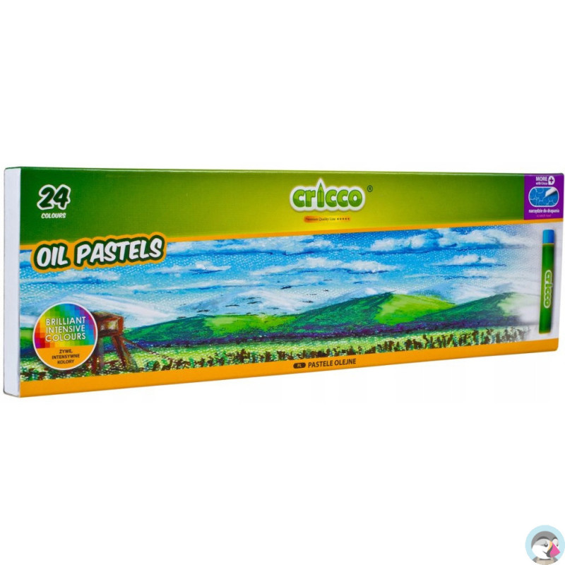 Kredki CRICCO pastele olejowe 24kolory CR481K24