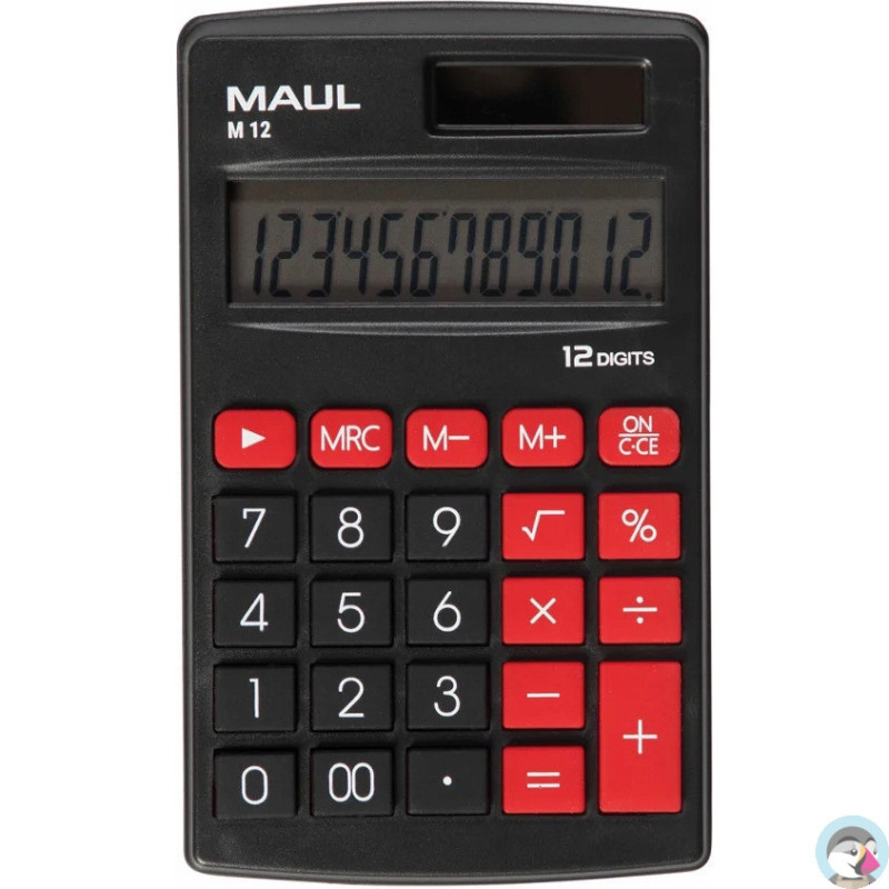 Kalkulator kieszonkowy M12 12-pozycyjny czarny 72614/90 ML MAUL