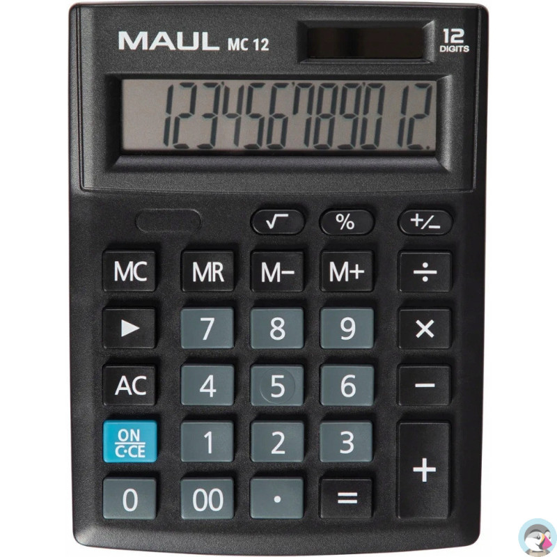 Kalkulator biurkowy COMPACT MC12 12-pozycyjny czarny 72658/90 ML MAUL