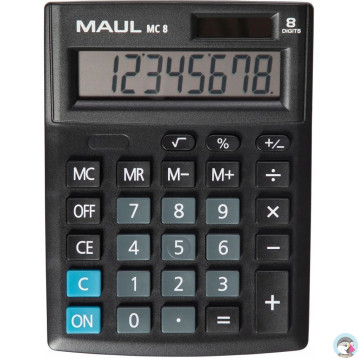 Kalkulator biurkowy COMPACT MC8 8-pozycyjny czarny 72650/90 ML MAUL
