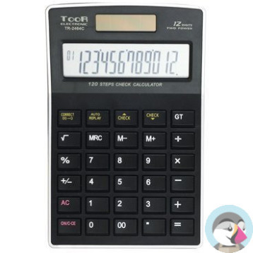 Kalkulator TOOR TR2464C 12 pozycyjny funkcja sprawdzania 120-1476
