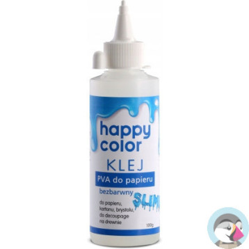 Klej do papieru PVA butelka 100gram HA 3430 0100 HAPPY COLOR