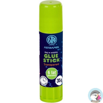Klej szkolny w sztyfcie Glue Stick transparentny 35g. 401120007 ASTRA