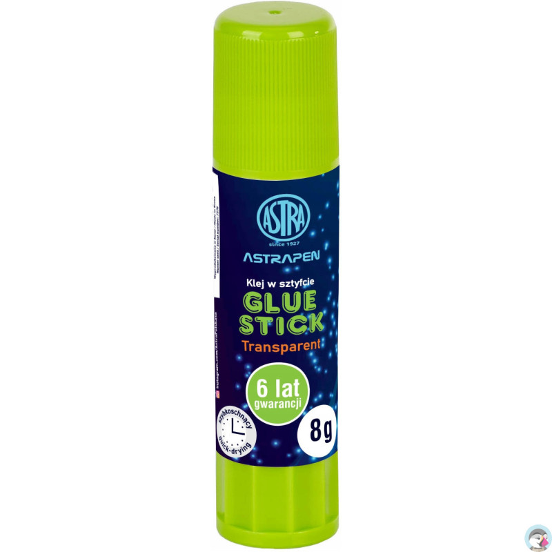 Klej szkolny w sztyfcie Glue Stick transparentny 8g. 401120004 ASTRA