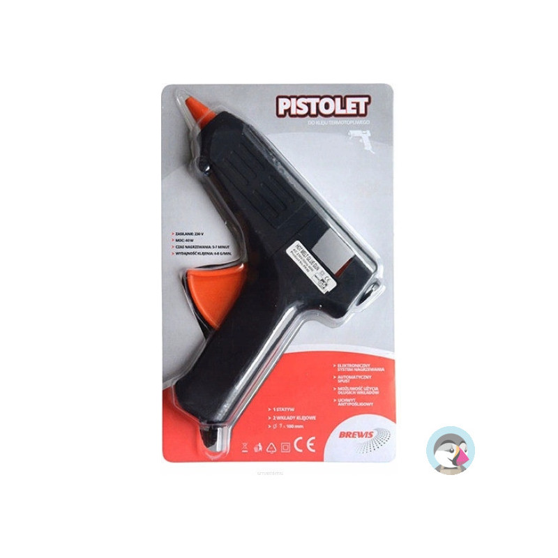 Pistolet do kleju PK10 Q7mm moc 10W BREWIS