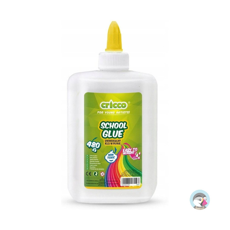 Klej w płynie do prac plastycznych 480g. CRICCO CR930 LU