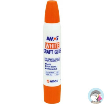 Klej w płynie biały 34ml/36g AMOS WCG34D12 130-1488