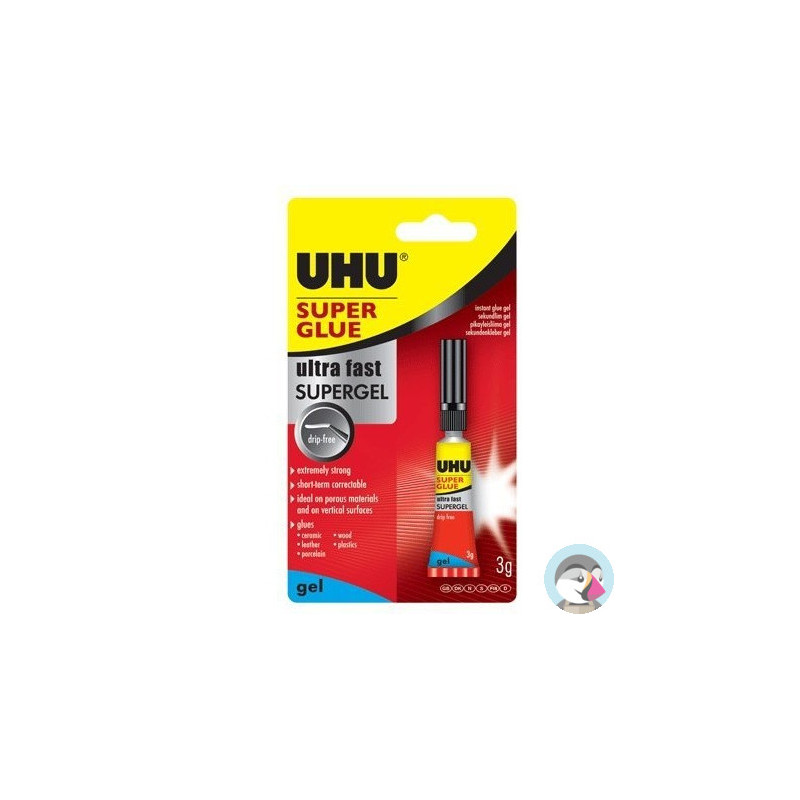Klej UHU SUPER GLUE 3g w żelu (40360)