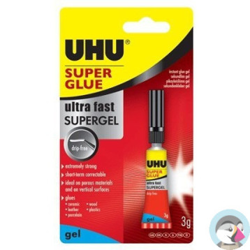 Klej UHU SUPER GLUE 3g w żelu (40360)