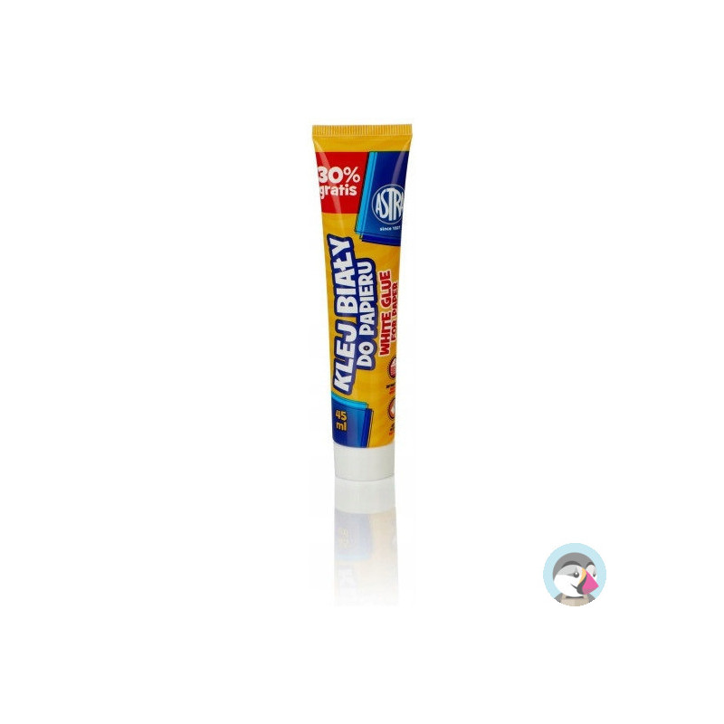 Klej szkolny do papieru w tubce 45ml biały 83467901 ASTRA