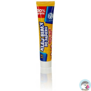Klej szkolny do papieru w tubce 45ml biały 83467901 ASTRA