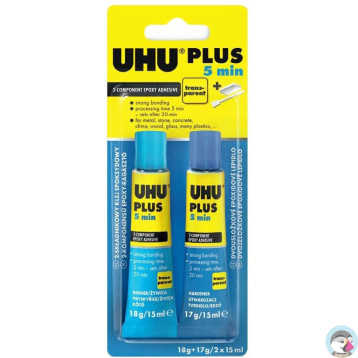 Klej UHU żywiczno-epoksydowy plus 2x15ml blister 40381