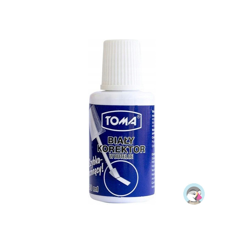 Korektor w płynie 20ml TO-018 z gąbką szybkoschnący