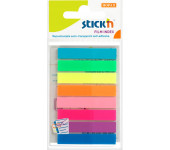 Zakładki indeksujące 45x8mm mix 8 kolorów neon 21401 STICK`N