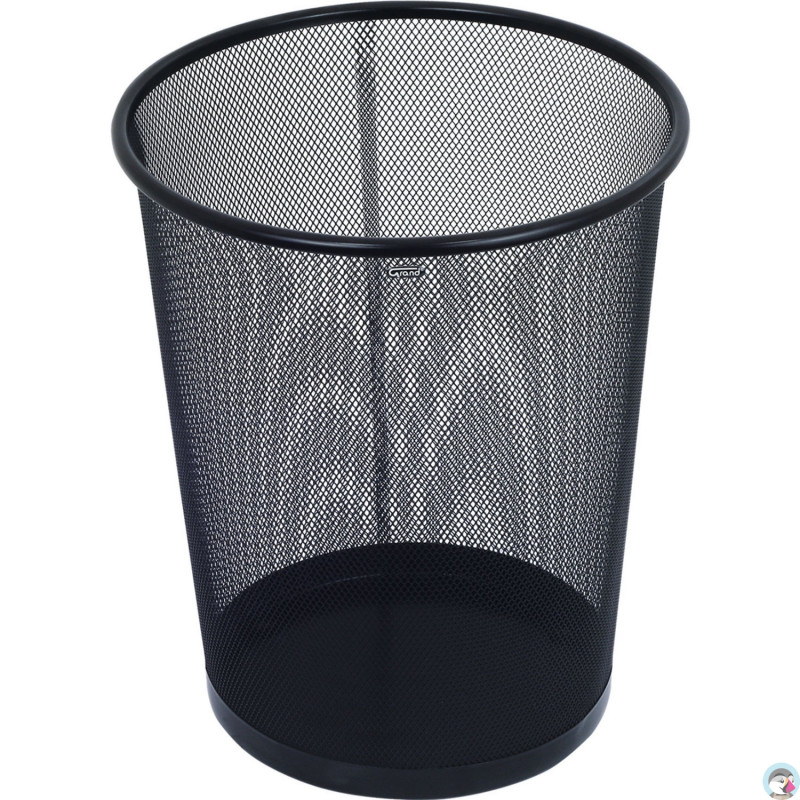 Kosz na papier czarny metalowy ( siatka ) 12 litrów GR-020 120-1127 GRAND