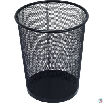 Kosz na papier czarny metalowy ( siatka ) 12 litrów GR-020 120-1127 GRAND