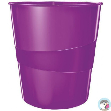 Kosz na śmieci 15L LEITZ WOW fioletowy 52781062