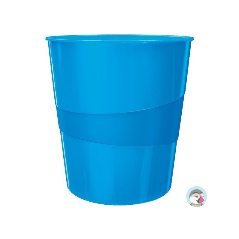 Kosz na śmieci 15L LEITZ WOW niebieski metalik 52781036